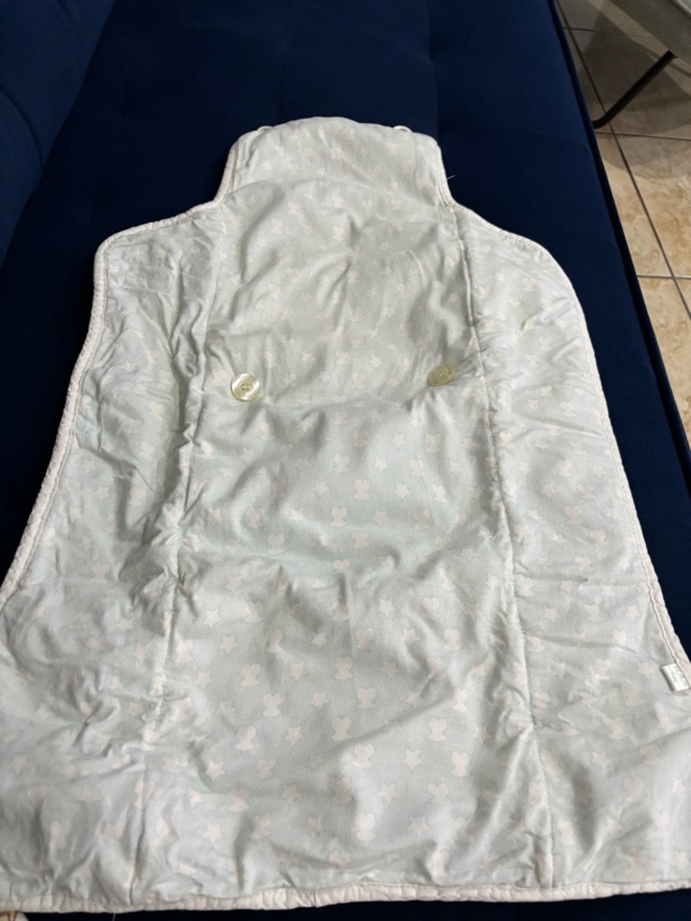 Tous Light Blue diaper change
